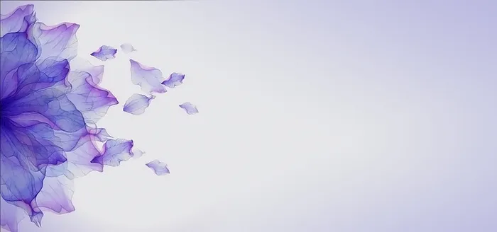 手绘紫色花背景高清