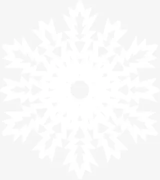 合成效果手绘白色的雪花免抠