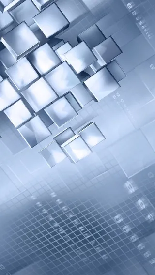 几何蓝色色块发光H5背景素材高清