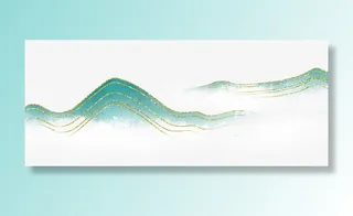 清明山水中国风青山免抠