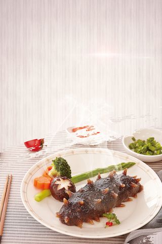 海参海鲜餐饮海报素材高清