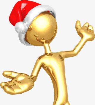 卡通圣诞黄金小人矢量素材免抠