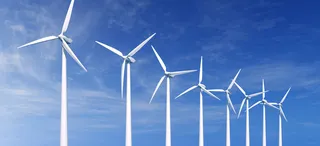 蓝色梦幻风车背景淘宝轮播大图高清