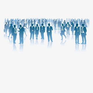 上班族人山人海免抠