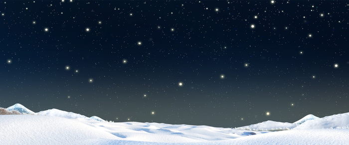 星空雪地黑色梦幻海报背景高清