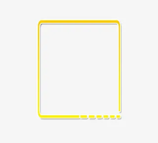 黄色边框免抠