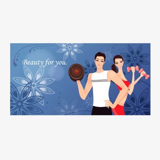 手绘图案时尚女性免抠