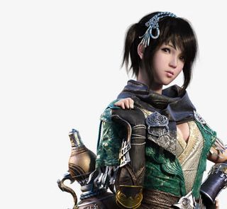 背葫芦的少女古风手绘海报背景