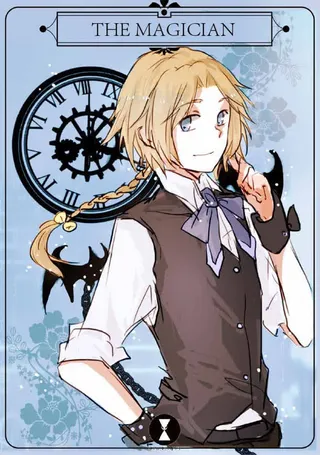 手绘插画长辫男孩免抠