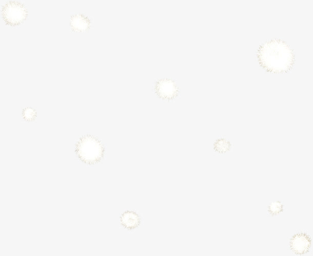 冬日雪花纯净创意免抠