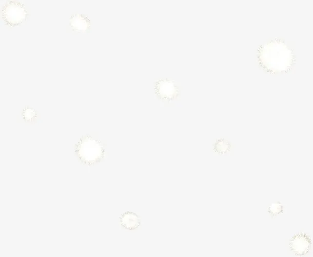 冬日雪花纯净创意免抠