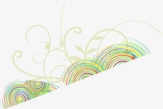 线性圆形装饰图案素材免抠