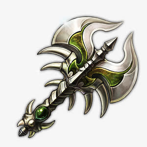 手绘绿色光效武器免抠