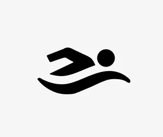 游泳活动矢量图免抠