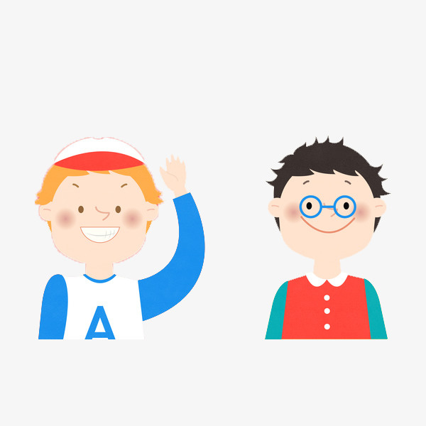 两个小男孩免抠