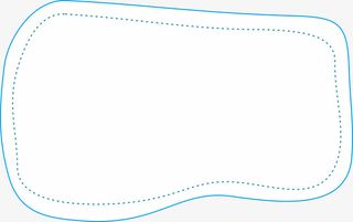 蓝色对话框背景框卡通背景框边框