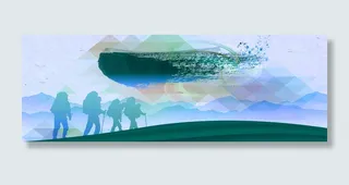 徒步旅游登山高清