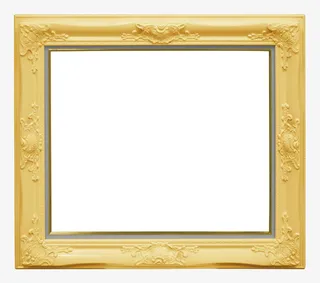 金色相框免抠