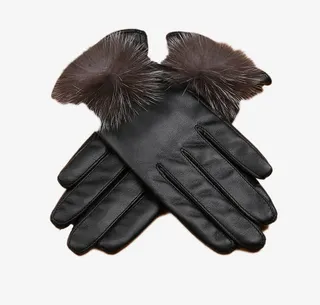 稻草人真皮手套免抠