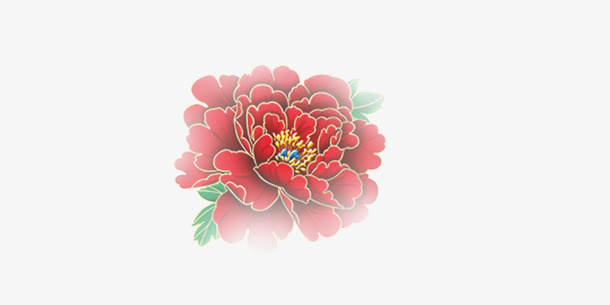 中国风牡丹花免抠