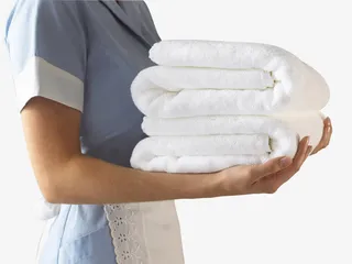 女仆拿着浴巾免抠