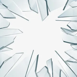 透明玻璃碎片免抠