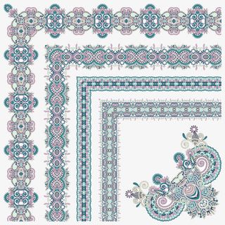 矢量蓝色边框免抠