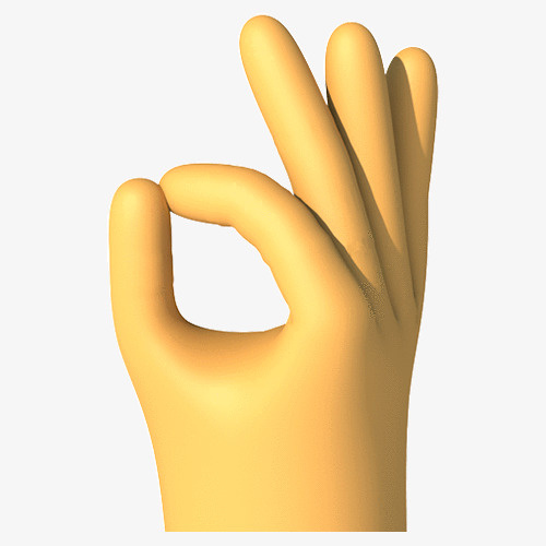 3d卡通手势免抠