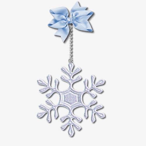 雪花吊坠免抠