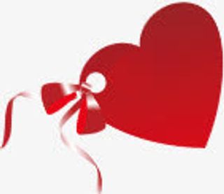 红色艺术手绘爱心免抠