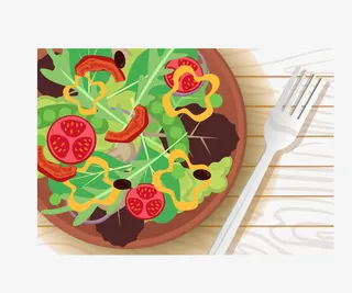 水果蔬菜沙拉免抠