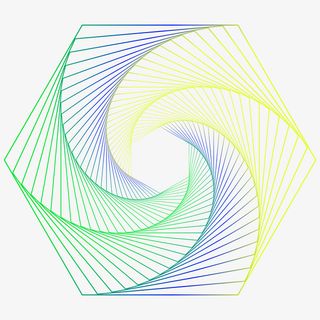 六边形线条底纹素材免抠