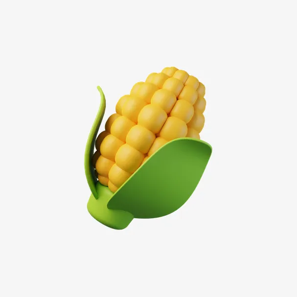 卡通3D玉米免抠