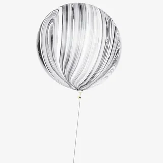 黑白渐变气球免抠