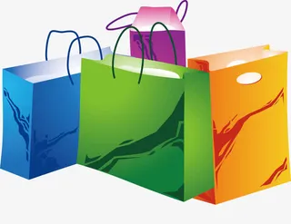 包装袋购物袋免抠