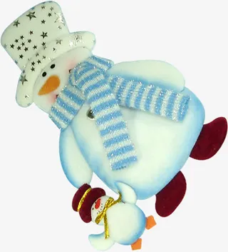 高清冬季雪人星星玩具免抠