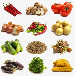 新鲜蔬菜聚会图免抠