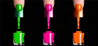 彩色指甲油美甲海报背景高清