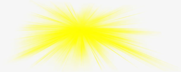 高清摄影黄色太阳光效免抠