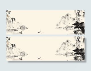 中国水墨风背景