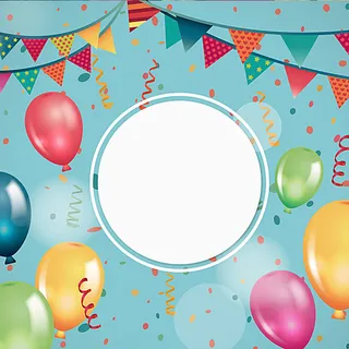 简约气球狂欢背景高清
