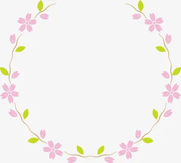 粉色美丽花藤框架免抠 粉色美丽花藤框架免抠