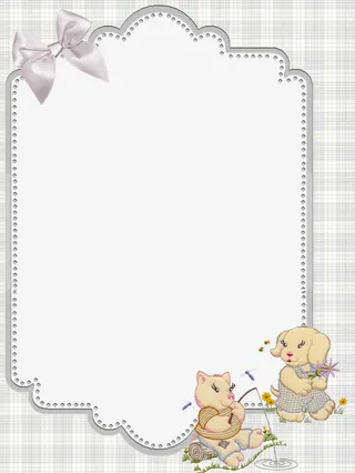 格子装饰边框免抠