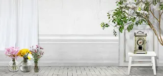 田园风格室内家居背景免抠