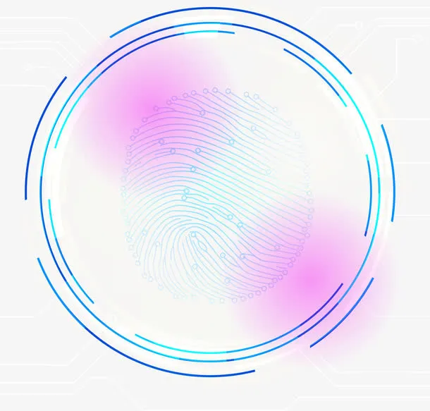 矢量手绘指纹免抠