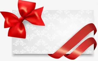 圣诞节白色贺卡免抠