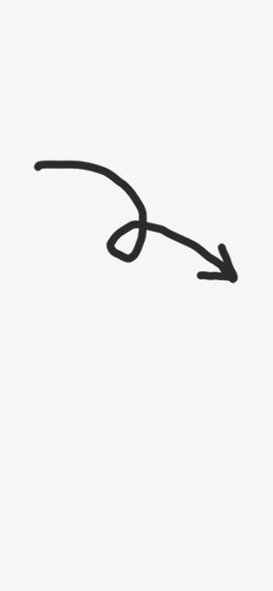 箭头 手绘 线条 插画 指示免抠