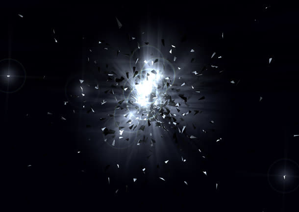 黑色光效漂浮素材壁纸免抠