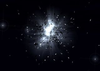 黑色光效漂浮素材壁纸免抠