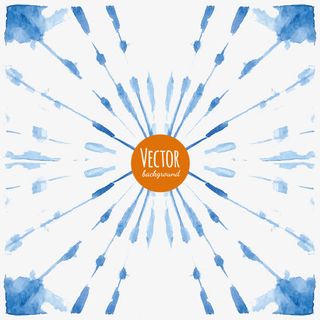 蓝色水墨底纹免抠